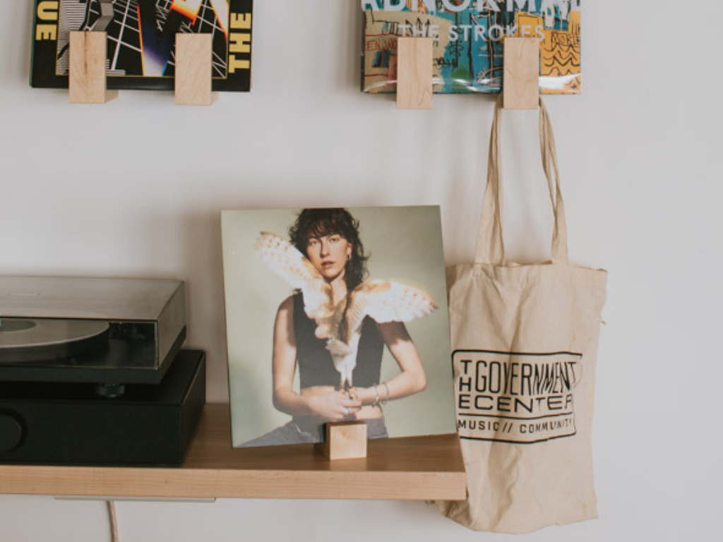 Tabletop Record Stand